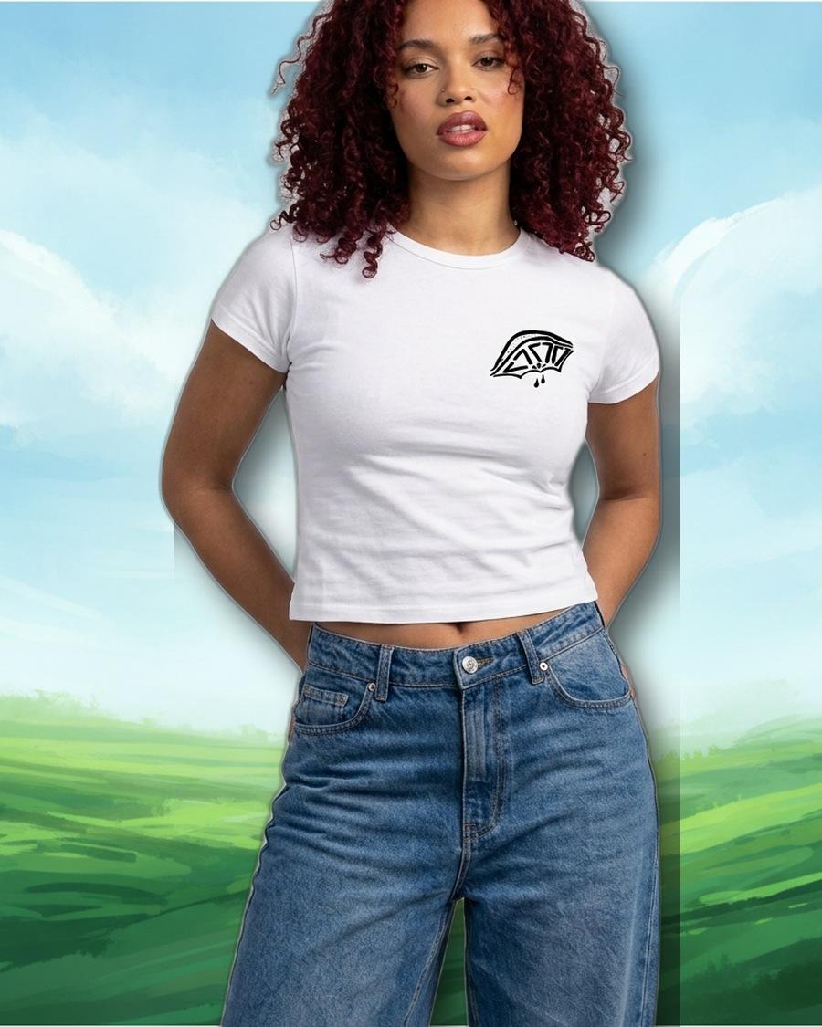 Aftertaste Crop — white XS
